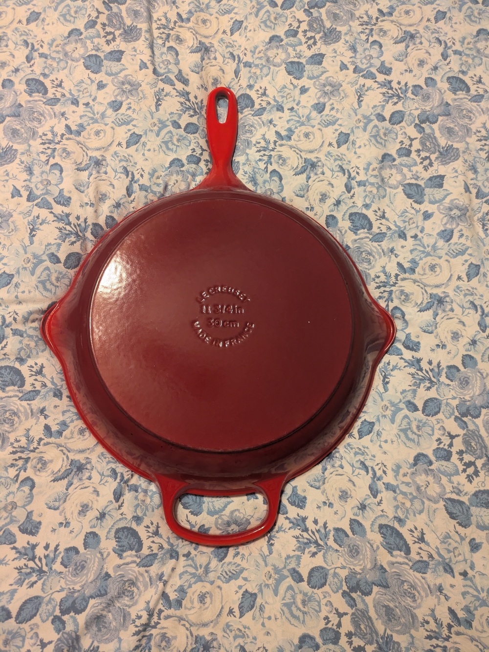 Le Creuset Cerise Red Cast Iron Skillet - 11 3/4 in 30 cm